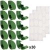 DKSFJKL Outil De Plantation Et Culture 30 Pièces Clips De Fixation Murale D'escalade Avec 36 Pièces Autocollant Adhésif Acrylique Fixateur De Plantes Clips De Fixation De Vignes Murales Invisibles Crochet Auto-adhésif Traction De Vigne De Plante Pour La Décoratio