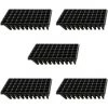 BRIDAY 5Pcs Plateaux De Culture De Plantes 50 Plateaux De Démarrage De Semis De Cellules Pour La Germination Des Graines Et Le Plateau De Propagation En Plastique Des Semis Noir 2 BRIDAY 5Pcs Plateaux De Culture De Plantes 50 Plateaux De Démarrage De Semis De Cellules Pour La Germination Des Graines Et Le Plateau De Propagation En Plastique Des Semis Noir -Accessoire de culture Soldes Boutique 43155293 1