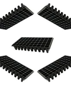 BRIDAY 5Pcs Plateaux De Culture De Plantes 50 Plateaux De Démarrage De Semis De Cellules Pour La Germination Des Graines Et Le Plateau De Propagation En Plastique Des Semis Noir 10 BRIDAY 5Pcs Plateaux De Culture De Plantes 50 Plateaux De Démarrage De Semis De Cellules Pour La Germination Des Graines Et Le Plateau De Propagation En Plastique Des Semis Noir -Accessoire de culture Soldes Boutique 43155293 4