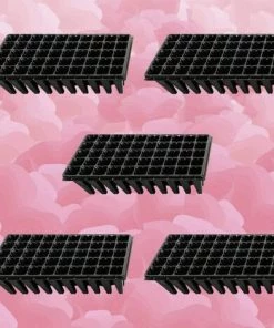 BRIDAY 5Pcs Plateaux De Culture De Plantes 50 Plateaux De Démarrage De Semis De Cellules Pour La Germination Des Graines Et Le Plateau De Propagation En Plastique Des Semis Noir 11 BRIDAY 5Pcs Plateaux De Culture De Plantes 50 Plateaux De Démarrage De Semis De Cellules Pour La Germination Des Graines Et Le Plateau De Propagation En Plastique Des Semis Noir -Accessoire de culture Soldes Boutique 43155293 5