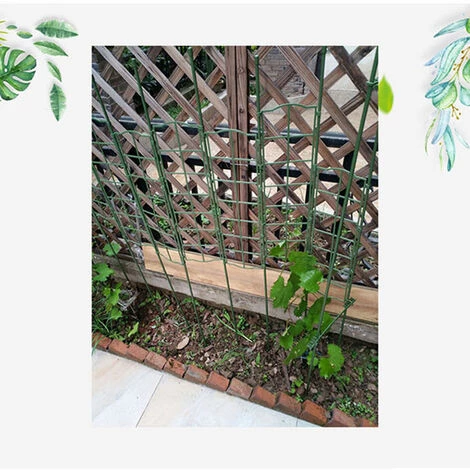 HAPPYSHOPPING Les Plantes Grimpantes En Treillis De Jardin Prennent En Charge Les Grilles Flexibles D'assemblage De Panneaux De Cloture Pour Les Plantes En Pot De Jardin, Les Legumes Et Les Fleurs, Modele: Vert 5 HAPPYSHOPPING Les Plantes Grimpantes En Treillis De Jardin Prennent En Charge Les Grilles Flexibles D'assemblage De Panneaux De Cloture Pour Les Plantes En Pot De Jardin, Les Legumes Et Les Fleurs, Modele: Vert – Image 3