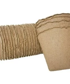 TANABATA Lot De 100 Pots Biodégradables Pour Plantes De Jardin Marron