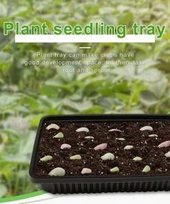 ALMI 10 Pcs Plateaux De Semences, Plateaux De Germination Des Plantes En Plastique Durable, Plateau De Semis Germination Plastique Bac À Semis Plateaux Graines Culture, Pour Jardin Balcon Légume -Accessoire de culture Soldes Boutique 44477496 4