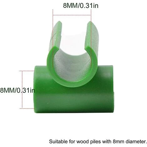 ALMI Tuteur Pour Végétaux Tuteurs Pour Plantes - 10/50/100PCS Pince Avec Connecteurs De Treillis Pour Cage À Tomates 8 Mm Connecteurs - Universal Clip Pour Plantes Grimpantes 4 ALMI Tuteur Pour Végétaux Tuteurs Pour Plantes - 10/50/100PCS Pince Avec Connecteurs De Treillis Pour Cage À Tomates 8 Mm Connecteurs - Universal Clip Pour Plantes Grimpantes – Image 2