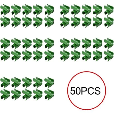 ALMI Tuteur Pour Végétaux Tuteurs Pour Plantes - 10/50/100PCS Pince Avec Connecteurs De Treillis Pour Cage À Tomates 8 Mm Connecteurs - Universal Clip Pour Plantes Grimpantes 5 ALMI Tuteur Pour Végétaux Tuteurs Pour Plantes - 10/50/100PCS Pince Avec Connecteurs De Treillis Pour Cage À Tomates 8 Mm Connecteurs - Universal Clip Pour Plantes Grimpantes – Image 3