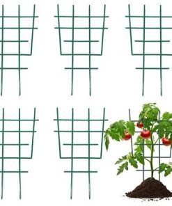 ALMI Tuteur Pour Végétaux Support De Plantes En Plastique Treillis De Jardin Pour Plantes Grimpantes Cadre D'escalade Pour Plantes Pot De Fleur Treillis Plante Pour Extérieur Intérieur 6 Pcs
