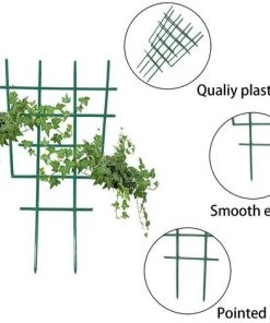 ALMI Tuteur Pour Végétaux Support De Plantes En Plastique Treillis De Jardin Pour Plantes Grimpantes Cadre D'escalade Pour Plantes Pot De Fleur Treillis Plante Pour Extérieur Intérieur 6 Pcs -Accessoire de culture Soldes Boutique 44477522 3