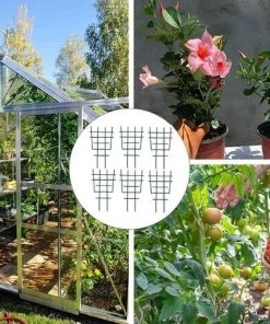 ALMI Tuteur Pour Végétaux Support De Plantes En Plastique Treillis De Jardin Pour Plantes Grimpantes Cadre D'escalade Pour Plantes Pot De Fleur Treillis Plante Pour Extérieur Intérieur 6 Pcs -Accessoire de culture Soldes Boutique 44477522 5