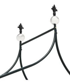 RELAXDAYS Set De 2 Arches à Rosiers Courbée Avec Pointe, Métal 2,4 M, Arceau De Jardin, Obélisque, Tuteur Plantes Grimpantes, Vert -Accessoire de culture Soldes Boutique 45919296 4