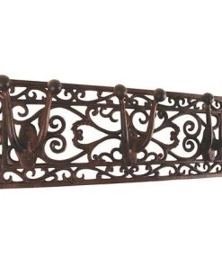 ESSCHERTDESIGN Porte Outils Jardin Antique En Fonte 3 Supports Marron - Marron