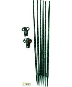 MIKADO Tuteur - Tomate - PACK 180 VERT JARDIN : 6 Tuteurs 180 Cm Et 24 Attaches