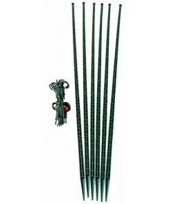 MIKADO Tuteur - Tomate - PACK 180 VERT JARDIN : 6 Tuteurs 180 Cm Et 24 Attaches -Accessoire de culture Soldes Boutique 48888407 4