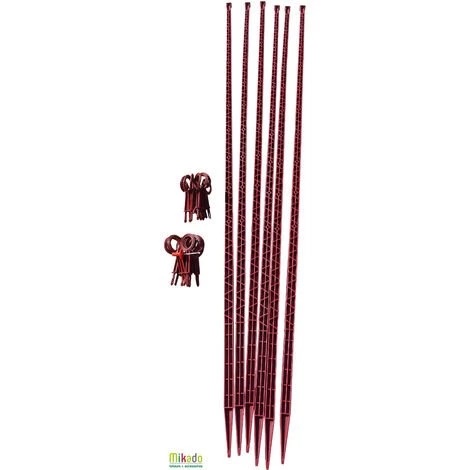 MIKADO Tuteur - Tomate - PACK 150 CERISE : 6 Tuteurs 150 Cm Et 24 Attaches 3 MIKADO Tuteur - Tomate - PACK 150 CERISE : 6 Tuteurs 150 Cm Et 24 Attaches
