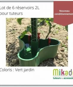 MIKADO Réservoir - Lot De 6 Réservoirs 2L Pour Tuteur VERT JARDIN -Accessoire de culture Soldes Boutique 48889091 2