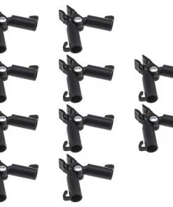 Connecteur De Support De Canne En Treillis Végétal, Clip De Pillier En Rotin Grimpant Pour Jardin Verger Tomate Cage (16mm),Starlight,10Pcs