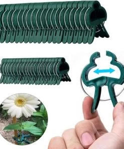 Plant Clips,Plant Clips Set, Clips De Support Réglable Pour Plantes,Pinces à Ressort Support De Plante,pour Jardin, Vigne, Légumes, Tomates(40 Grands Clips Et 40 Petits Clips),Starlight