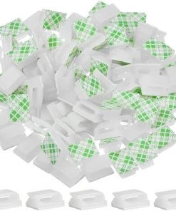 ALMI Paquet De 50 Clips De Câble Auto-Adhésif Clips De Fil Électrique Clips De Gestion De Câbles Pour Voiture, Bureau Et Maison (13 X 10 Mm, Blanc) 9 ALMI Paquet De 50 Clips De Câble Auto-Adhésif Clips De Fil Électrique Clips De Gestion De Câbles Pour Voiture, Bureau Et Maison (13 X 10 Mm, Blanc) -Accessoire de culture Soldes Boutique 51171913 3