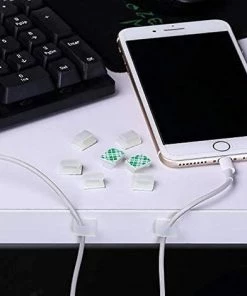 ALMI Paquet De 50 Clips De Câble Auto-Adhésif Clips De Fil Électrique Clips De Gestion De Câbles Pour Voiture, Bureau Et Maison (13 X 10 Mm, Blanc) 10 ALMI Paquet De 50 Clips De Câble Auto-Adhésif Clips De Fil Électrique Clips De Gestion De Câbles Pour Voiture, Bureau Et Maison (13 X 10 Mm, Blanc) -Accessoire de culture Soldes Boutique 51171913 4