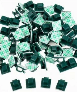 ALMI 100 Pièces Mini Clips De Câble Extérieurs Avec Ruban Adhésif Clips Câble Auto-Adhésifs Clips De Lumière De Décoration Clip De Porte-Câble Pour Noël Et Lumière De Fée (S. Vert Foncé) 10 ALMI 100 Pièces Mini Clips De Câble Extérieurs Avec Ruban Adhésif Clips Câble Auto-Adhésifs Clips De Lumière De Décoration Clip De Porte-Câble Pour Noël Et Lumière De Fée (S. Vert Foncé) -Accessoire de culture Soldes Boutique 51171946 4