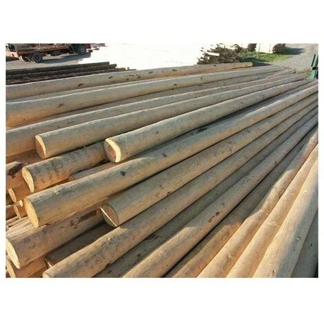 SUINGA Tuteur D'arbre Ø8 Cm X 200cm, Poteaux Bois Ronds, Palissades, Piquets De Fixation 4 SUINGA Tuteur D'arbre Ø8 Cm X 200cm, Poteaux Bois Ronds, Palissades, Piquets De Fixation – Image 2