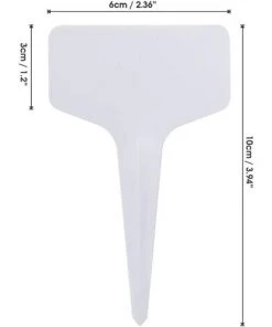 ABCRITAL Lot De 100 Étiquettes En Plastique Pour Plantes, Étiquettes De Type T, Imperméables, Réutilisables, Pour Pépinière, Pour Jartin De Fleurs, Légumes, Herbes, Blanc 10 ABCRITAL Lot De 100 Étiquettes En Plastique Pour Plantes, Étiquettes De Type T, Imperméables, Réutilisables, Pour Pépinière, Pour Jartin De Fleurs, Légumes, Herbes, Blanc -Accessoire de culture Soldes Boutique 51318602 4