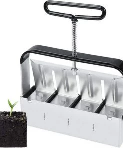 Presse Motte Pour Semis, Outil De Blocage De Sol, Pour Serre De Jardin Bloqueur De Sol Pour Plantules, Boutures, Serres, Semoir À Graines Macaron