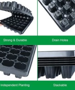 Plaques De Culture De 72 Cellules Bac à Semis Mini Serre Pour Semis Plateau De Germination Pour Emarrage Et Croissance Semence Macaron -Accessoire de culture Soldes Boutique 51376809 3