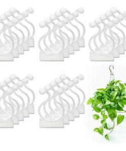 VERSAILLESFR Clips De Support Plante Grimpante 100 Pcs Clips De Vigne Auto-adhésifs Crochet Plante Mur Vigne Invisible Fixateur Mural Support Pour Plantes Blanc Pour Jardin Vignes Organisation Des Fils-PP, Versailles