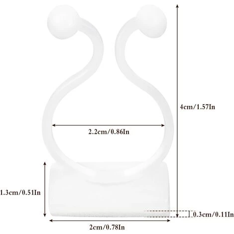 VERSAILLESFR Clips De Support Plante Grimpante 100 Pcs Clips De Vigne Auto-adhésifs Crochet Plante Mur Vigne Invisible Fixateur Mural Support Pour Plantes Blanc Pour Jardin Vignes Organisation Des Fils-PP, Versailles 7 VERSAILLESFR Clips De Support Plante Grimpante 100 Pcs Clips De Vigne Auto-adhésifs Crochet Plante Mur Vigne Invisible Fixateur Mural Support Pour Plantes Blanc Pour Jardin Vignes Organisation Des Fils-PP, Versailles – Image 5