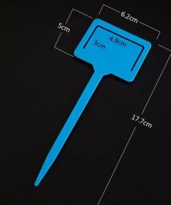 MALLOMNE ��tiquettes Pour Plantes De Type T ��tiquettes Pour Plantes En Plastique ��tiquettes Pour P��pini��res Bleu