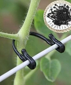 TINOR 100pcs Vignes Attache Attachée Boucle Crochet Plante Greffe De Légumes Clips De La Serre Agricole Fournitures