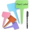 READCLY 100 étiquettes En Plastique Pour Plantes, étiquette En T Réutilisable Avec Marqueurs, étiquettes Pour Plantes De Jardin 2,35 X 3,95 Pouces (environ 6 X 10 Cm) -Accessoire de culture Soldes Boutique 52507001 1
