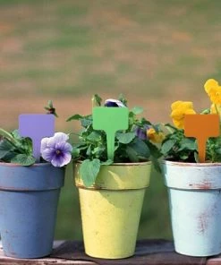 READCLY 100 étiquettes En Plastique Pour Plantes, étiquette En T Réutilisable Avec Marqueurs, étiquettes Pour Plantes De Jardin 2,35 X 3,95 Pouces (environ 6 X 10 Cm) -Accessoire de culture Soldes Boutique 52507001 4