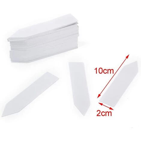READCLY Marqueurs Etiquettes Plante De Pépinière Arbustes Semis Bouture Carte Tag Jardin Kit 100pcs 10*2cm Blanc 5 READCLY Marqueurs Etiquettes Plante De Pépinière Arbustes Semis Bouture Carte Tag Jardin Kit 100pcs 10*2cm Blanc – Image 3