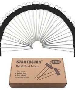 READCLY Lot De 30 étiquettes En Métal Pour Plantes, 26,9 Cm, Marqueurs De Jardin Réutilisables Pour Légumes, Herbes, Fleurs, Serre Black 30-Pack -Accessoire de culture Soldes Boutique 52507038 4