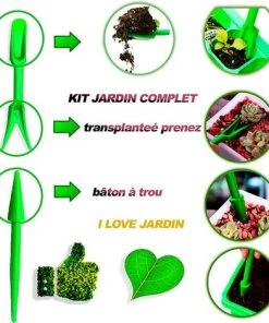 GUAZHUNIFR Kit Outil Jardinage Complet Pour Potager D'intérieur Semoir Outils De Transplantation Plantes Semis Semoir à Graines Guazhuni -Accessoire de culture Soldes Boutique 52691755 5