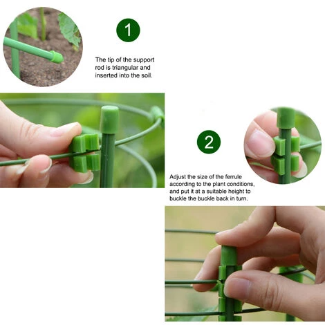 LIFCAUSAL Fleur Escalade Treillis Plante Tige Support Légumes Supports Support Jardin Fleur Support Pour Cour Jardin Intérieur Extérieur 6 LIFCAUSAL Fleur Escalade Treillis Plante Tige Support Légumes Supports Support Jardin Fleur Support Pour Cour Jardin Intérieur Extérieur – Image 4
