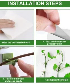 LIFCAUSAL Plantes Vertes Support D'escalade Mural Crochet Auto-adhésif Cirrus Wall Climbing Hook Fixe -Accessoire de culture Soldes Boutique 52728406 5