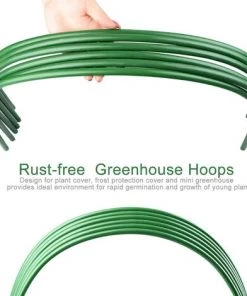 LONGZIMING Lot De 6 Tuteurs De Protection Pour Plantes, Cadre De Support En Tissu, Serre, Tunnel De Croissance Pour Plantes, Piquets De Jardin – 120 Cm De Long En Acier -Accessoire de culture Soldes Boutique 52739676 4