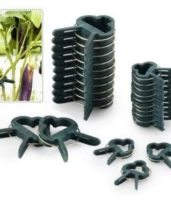 LONGZIMING 80PCS Clips De Support Réglable Pour Plantes Caches De Tuteurs De Jardin Structure De Support Attache Pour Jardin, Vigne, Légumes, Tomates(40 Grands Clips Et 40 Petits Clips)