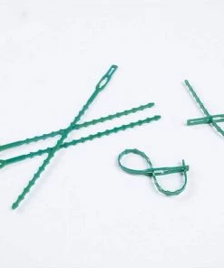 LONGZIMING 80 Pcs Accroche-Tuteurs Pour Tomates Arbres Tuteurs De Plantes Attache Et Soutien Réglable Pour Plantes Serre-câble Lien En Plastique Pour Jardinage Bricolage -Accessoire de culture Soldes Boutique 52739691 5