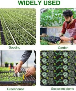ABCRITAL 6 Pièce 72 Cellules Plateau Semence Plateau De Semis Germination Plastique Bac à Semis Plateau Culture Pour Microgreens Germination Des Plantes Serre Hydroponique, Accessoire De Jardin -Accessoire de culture Soldes Boutique 52740170 4