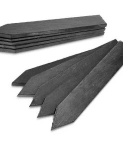 Étiquette Plantes Ardoise Marqueurs Accessoires Serre Tableau Extérieur Jardin Étiquettes Adhésives Durables Plante D'Étiquettes Naturelle Herbes Marqueurs De Plantes Ardoise Réutilisables Avec Craie Triomphe( 20pièce)