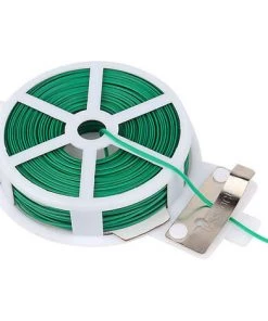 SUPERMARKET Fil De Fer Plastifie 100m PVC Liens De Jardinage Pour Ligatures, Vert,une Pièce，Superma -Accessoire de culture Soldes Boutique 53315073 4
