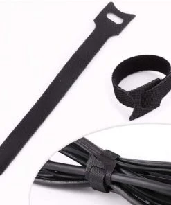 SUPERMARKET Attache Cable, Noir Réglable Réutilisable Serre Cable Auto-agrippant (100 Pièces 150 X 12 Mm)，Superma -Accessoire de culture Soldes Boutique 53315497 3