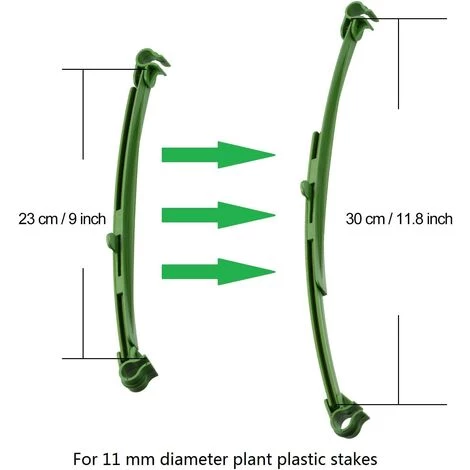 SUPERMARKET 12 Pcs Connecteurs De Treillis à Bras Réglable Supports, Tuteur Plantes Grimpantes Bras En Plastique Extensible Pour Végétaux,vert,Superma 4 SUPERMARKET 12 Pcs Connecteurs De Treillis à Bras Réglable Supports, Tuteur Plantes Grimpantes Bras En Plastique Extensible Pour Végétaux,vert,Superma – Image 2
