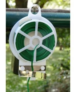 TINOR Fil De Fer Plastifie 100m VL Liens De Jardinage Pour Ligatures, Vert