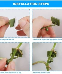 Clip De Support Pour Plantes Grimpantes,Triomphe 100Pcs Clips De Plante Auto-adhésif, Clip De Fixation Murale Vigne Vert, Fixateur Mural, Clip Crochet De Support Plantes, Tuteur Clip, Decoration Mural Plante 10 Clip De Support Pour Plantes Grimpantes,Triomphe 100Pcs Clips De Plante Auto-adhésif, Clip De Fixation Murale Vigne Vert, Fixateur Mural, Clip Crochet De Support Plantes, Tuteur Clip, Decoration Mural Plante -Accessoire de culture Soldes Boutique 53832262 4