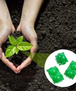 DECKON Boîte D'Enracinement De Plante Balle De Propagation Boîte à Racines De Plantes De Jardin Assistée Par Dispositif De Greffage Contrôleur De Racine De Coupe Et De Racine Botanique, S, Vert (20 Pièces) -Accessoire de culture Soldes Boutique 53921384 5