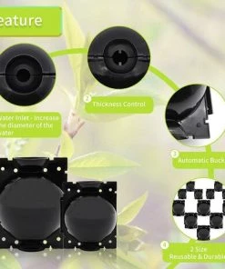 DECKON 12Pcs Plant Rooter, Root Box Auxiliary Cutter, High Pressure Propagation Ball, Asexué Propagation Equipment, Plant Greffe Root Controller (6M+6S) -Accessoire de culture Soldes Boutique 53921404 3